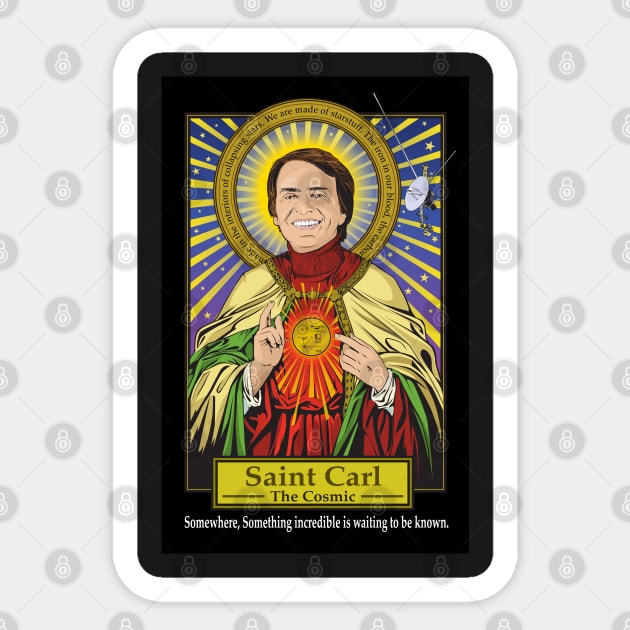 Saint Carl Sticker by Pop Art Saints